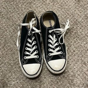 Womens black converse size 7 mens 5